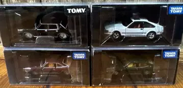 TOMY 미니카 4대 세트 블랙 화이트