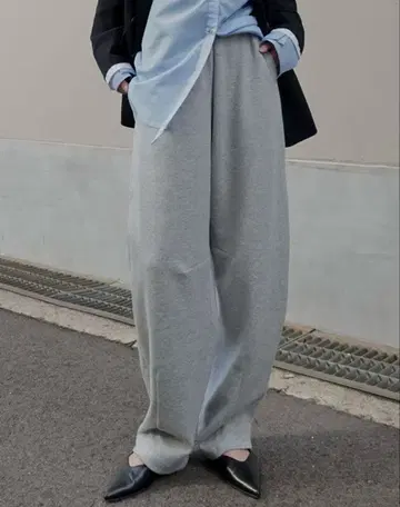 택 포함 새상품 Re:EDIT 스무스 종이상자 배럴 레그 팬츠