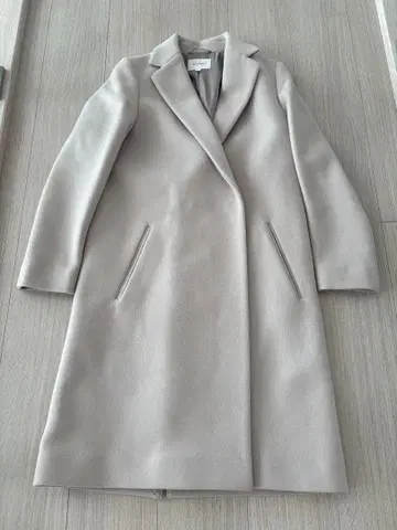 BEAUTY&YOUTH 라이트 그레이 체스터 코트 S