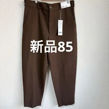 [ 새상품 ] UNIQLO U 울 블렌드 와이드 핏 팬츠 브라운 85