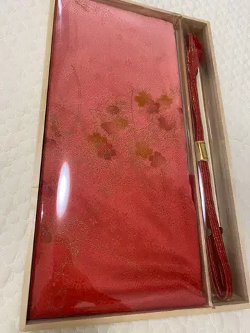 빨간색 꽃무늬 오비 오비 조임 세트