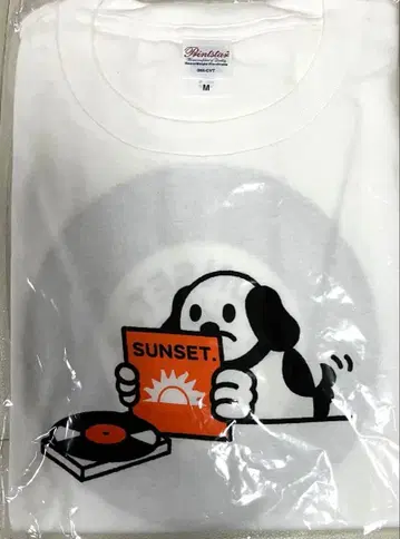 미사용 스피츠 spitz 토요스 선셋 티셔츠 M