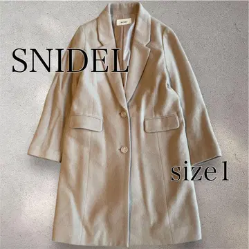SNIDEL 새상품급 베이지 체스터 코트 심플 울 코트 경량