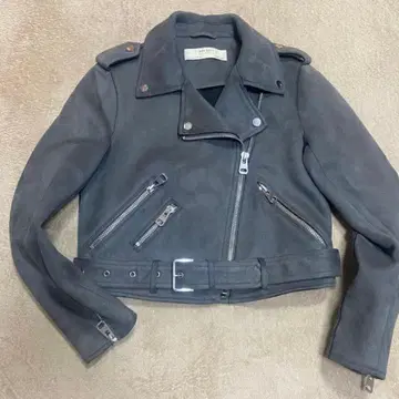 자라베이직 자라 라이더스 스웨이드 그레이 S 사이즈