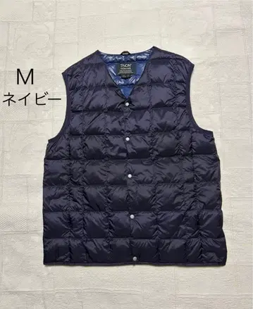 TAION 남성용 다운 베스트 M 네이비