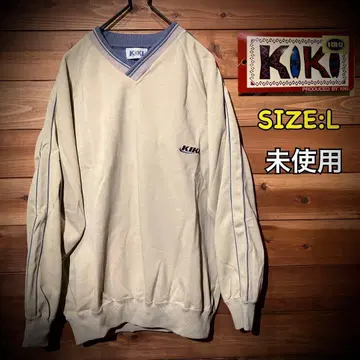 미사용 90's KIKI v넥 맨투맨 트레이닝복 L 긴팔