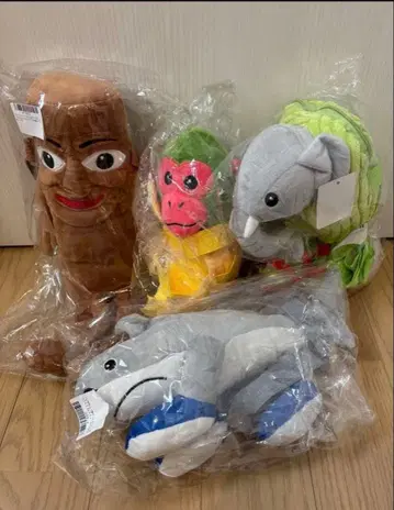 AI 몬스터 봉제 인형 파우치 4종 세트 새상품 이탈리안 브레인 로트