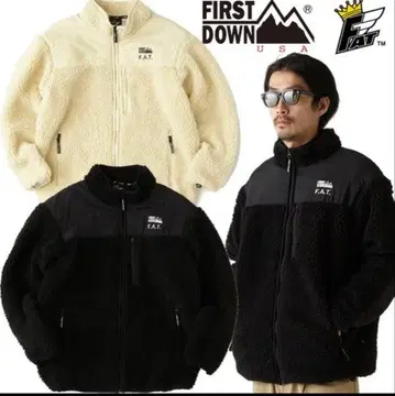 레어 미사용 택 포함 FAT 콜라보 FIRST DOWN BISON 플리스