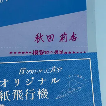 아키타 리안 종이비행기