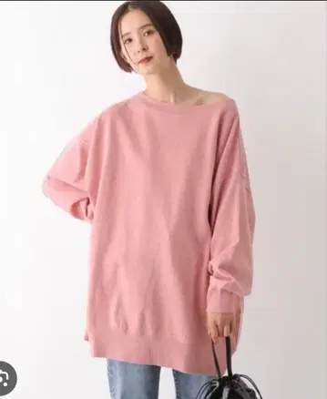 LEPSIM 2WAY 오프숄더 풀오버 (핑크)