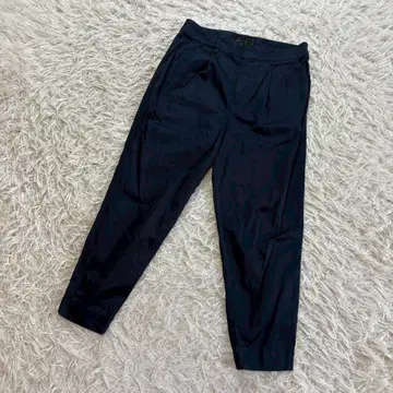 UNTITLED 블랙 캐주얼 팬츠 테이퍼드 실루엣