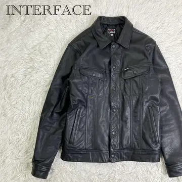 INTERFACE 인터페이스 가죽 자켓 M 사이즈