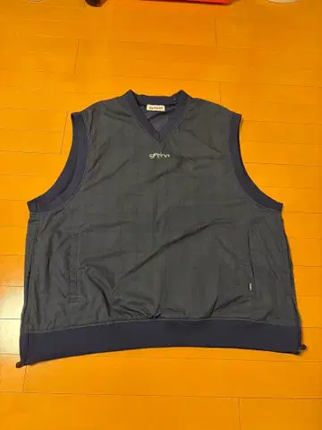 Setinn 트레이닝복 베스트 XL 네이비 체크 V넥 베스트