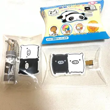 산엑스 레전드 캐릭터 립과 앞머리 클립 흑백 부우