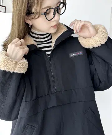 택 포함 미사용 새상품 Java 플리스 옷깃 하프 지퍼 자켓
