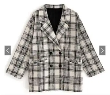 그레일 GRL 체크 무늬 트위드 테일러드 자켓 gc229