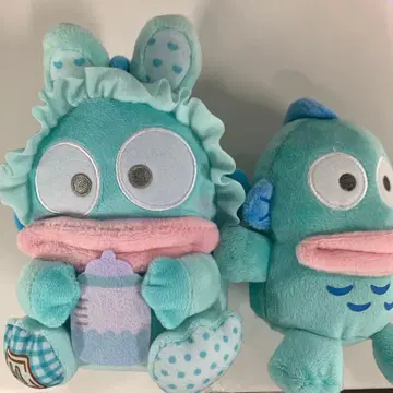 귀여운 스카이블루 봉제 인형