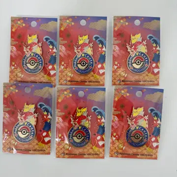포켓몬 센터 히로시마 핀 배지 로고 핀즈 6개 세트