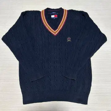 케이블 니트 타미힐피거 90s 스웨터
