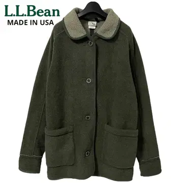 USA L.L.Bean 여성용 플리스 자켓 M 카키 c022