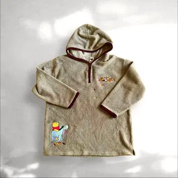 Disney 디즈니 푸우 보아 플리스 후디 후드티 자수