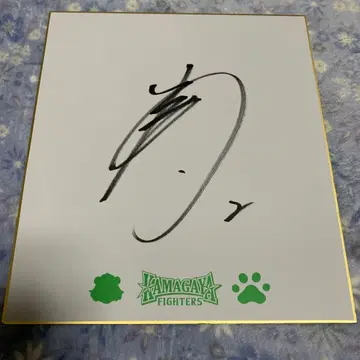 스기타니 켄지 친필 사인 색지 홋카이도 일본햄 파이터즈 일본햄