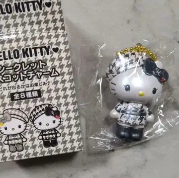 헬로키티 흑백 걸리시 시크릿 마스코트 참 키티 베레모