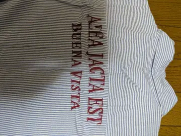 스트라이프 패턴 워크 셔츠 ALFA JACTA EST