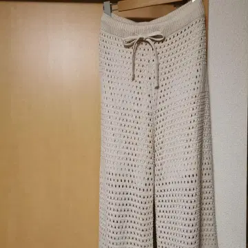 니트 여성 팬츠 M 사이즈 아이보리