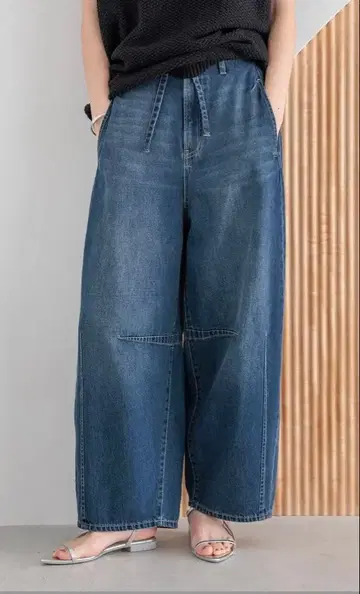 LOWRYSFARM 이지 배럴 데님 팬츠