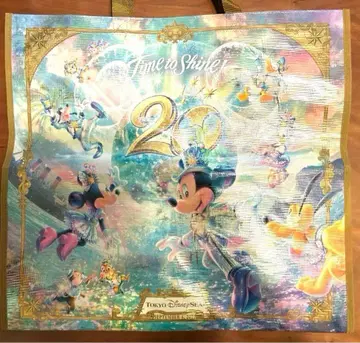도쿄 디즈니 씨 20주년 쇼핑백 M 사이즈 미사용품