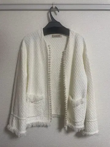 아푸와이저 리셰 화이트 펄 가디건