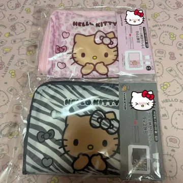 아베일 헬로키티 압축 가능한 트래블 보관 케이스 S 사이즈 2개 세트