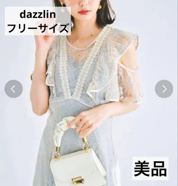 dazzlin  브라이트 레이스 원피스 블루