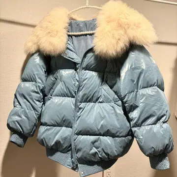 새상품급 라이트 블루 다운 자켓 M 사이즈