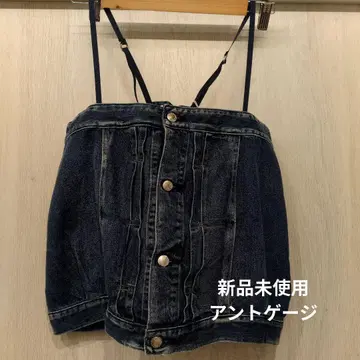 앤트게이지 데님 뷔스티에 미사용 새상품