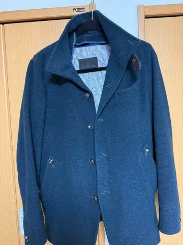 MEN'S MELROSE 네이비 피 코트