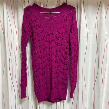 theory 퍼플 레이스 니트 S