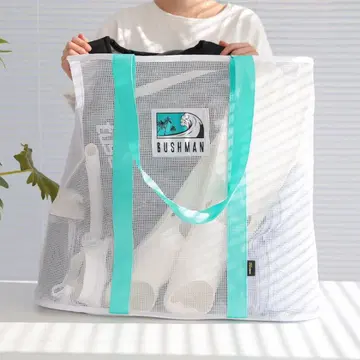 BUSHMAN 메쉬 토트백 대용량