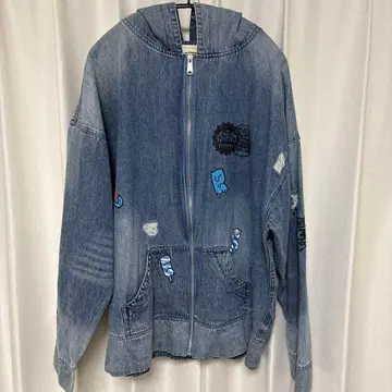 LiSA 아이스크림 데님 후드티 i SCREAM L 사이즈