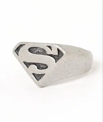 레어 슈퍼맨 로고 반지 실버 19호