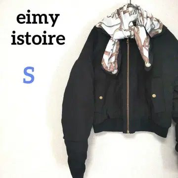 에이미 이스트 월 스카프 MA-1 블루종 블랙 충전솜 다운 반다나