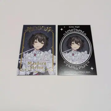 마시로 코 GothicNight 폴라로이드 카드 금박 니지산지