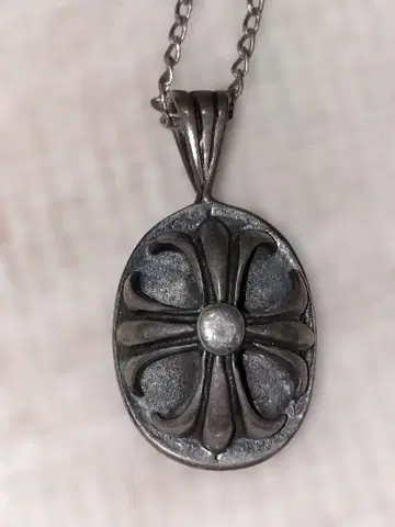 실버 925 꽃 무늬 펜던트 목걸이