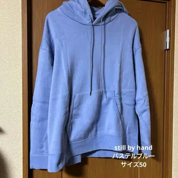still by hand 풀오버 후드티 사이즈 50 파스텔 블루