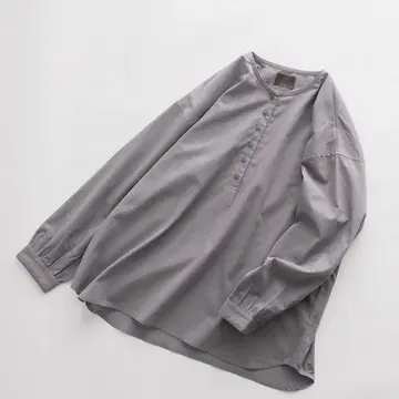 [ 새상품 ] 오로네 시네마 오버 셔츠 그레이 tandey