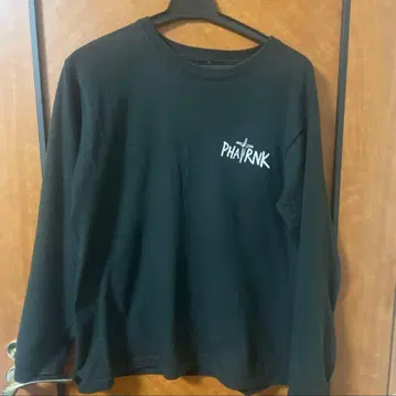 PHATRNK 블랙 긴팔 롱티 팻랭크