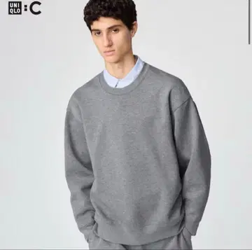 유니클로C 남성용 오버 사이즈 스웨트 셔츠 M 사이즈 05 그레이