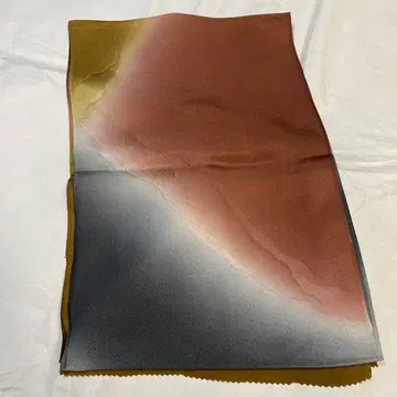 오비 장식 천 겨자색 브라운 흑먹색 그라데이션 디자인 포멀 캐주얼