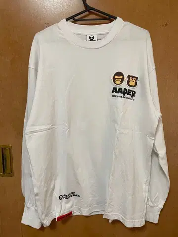 AAPER 화이트 긴팔 티셔츠 M